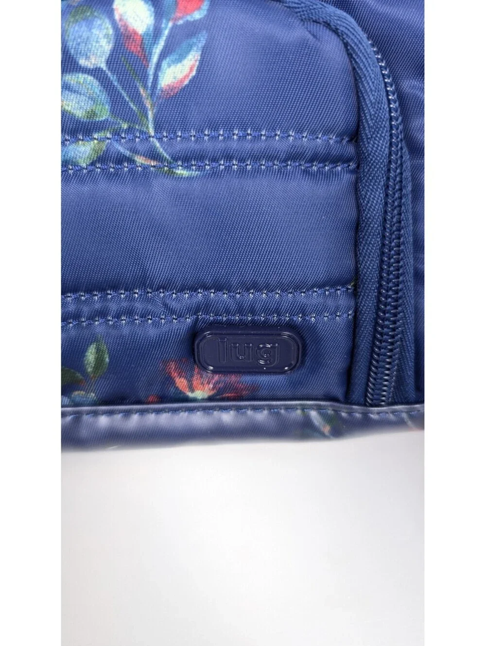 Lug Mini Trolley Bag Travel Makeup Cosmetic Toiletry Case Blue Multicolor Floral